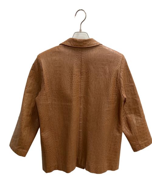 BALMAIN（バルマン）BALMAIN (バルマン) レザージャケット ブラウン サイズ:9号の古着・服飾アイテム