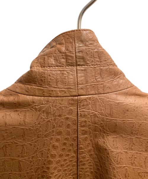 BALMAIN（バルマン）BALMAIN (バルマン) レザージャケット ブラウン サイズ:9号の古着・服飾アイテム