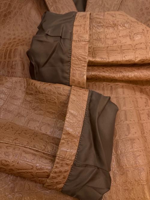 BALMAIN（バルマン）BALMAIN (バルマン) レザージャケット ブラウン サイズ:9号の古着・服飾アイテム