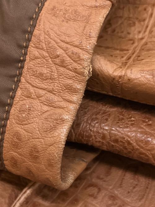 BALMAIN（バルマン）BALMAIN (バルマン) レザージャケット ブラウン サイズ:9号の古着・服飾アイテム