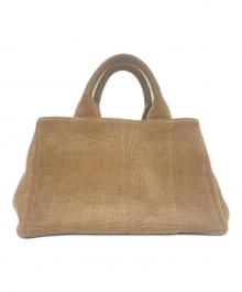 PRADA CANDY(1)（プラダ）の古着「カナパL トートバッグ」｜ブラウン