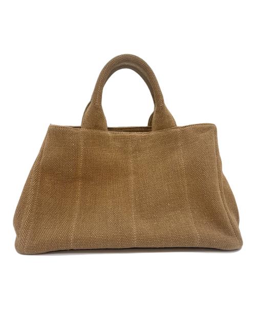 PRADA CANDY(1)（プラダ）PRADA CANDY(1) (プラダ) カナパL トートバッグ ブラウンの古着・服飾アイテム