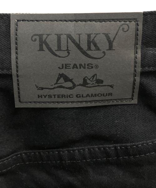 Hysteric Glamour（ヒステリックグラマー）Hysteric Glamour (ヒステリックグラマー) SNAKE LOOP　デニムパンツ ブラック サイズ:SIZE 63.5cm (W25)の古着・服飾アイテム