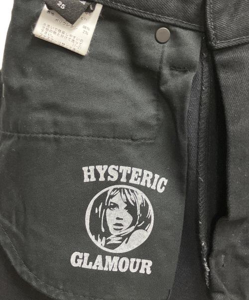 Hysteric Glamour（ヒステリックグラマー）Hysteric Glamour (ヒステリックグラマー) SNAKE LOOP　デニムパンツ ブラック サイズ:SIZE 63.5cm (W25)の古着・服飾アイテム