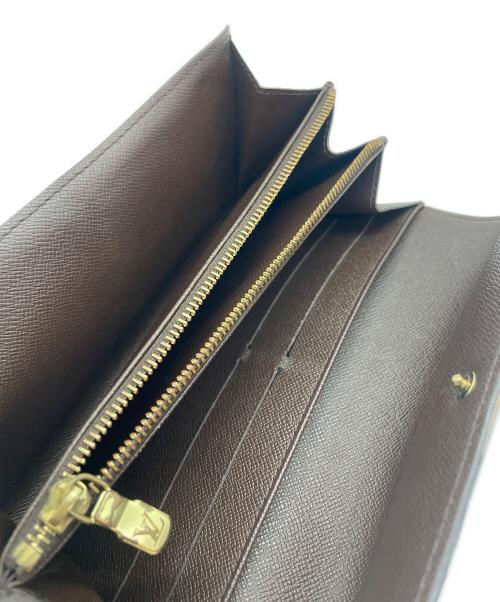 LOUIS VUITTON（ルイ ヴィトン）LOUIS VUITTON (ルイ ヴィトン) ダミエ ポルトフォイユ・サラ 長財布 ブラウンの古着・服飾アイテム