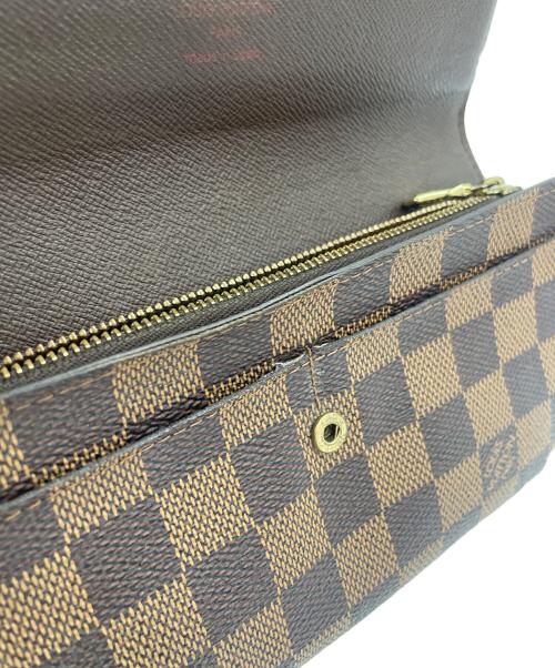 LOUIS VUITTON（ルイ ヴィトン）LOUIS VUITTON (ルイ ヴィトン) ダミエ ポルトフォイユ・サラ 長財布 ブラウンの古着・服飾アイテム