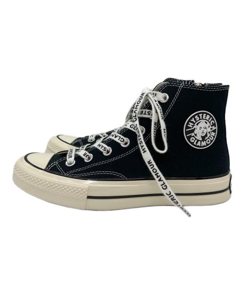 Hysteric Glamour（ヒステリックグラマー）Hysteric Glamour (ヒステリックグラマー) ハイカットスニーカー ブラック サイズ:SIZE 25cm 未使用品の古着・服飾アイテム
