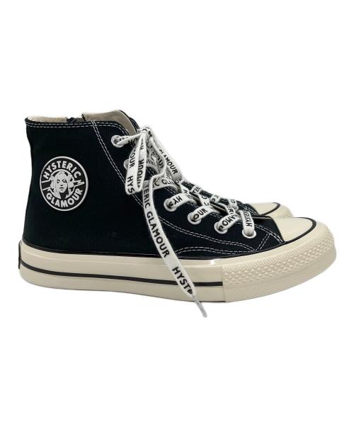 Hysteric Glamour（ヒステリックグラマー）Hysteric Glamour (ヒステリックグラマー) ハイカットスニーカー ブラック サイズ:SIZE 25cm 未使用品の古着・服飾アイテム