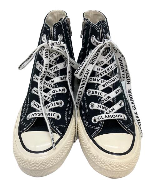 Hysteric Glamour（ヒステリックグラマー）Hysteric Glamour (ヒステリックグラマー) ハイカットスニーカー ブラック サイズ:SIZE 25cm 未使用品の古着・服飾アイテム