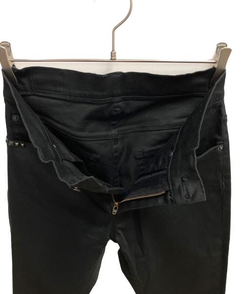 Hysteric Glamour（ヒステリックグラマー）Hysteric Glamour (ヒステリックグラマー) ブラックサテンフレアパンツ ブラック サイズ:SIZE 66cm (W26)の古着・服飾アイテム