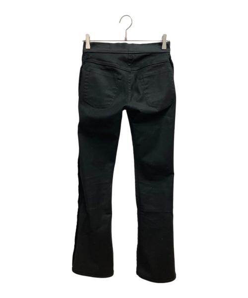 Hysteric Glamour（ヒステリックグラマー）Hysteric Glamour (ヒステリックグラマー) ブラックサテンフレアパンツ ブラック サイズ:SIZE 66cm (W26)の古着・服飾アイテム