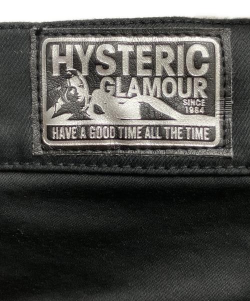 Hysteric Glamour（ヒステリックグラマー）Hysteric Glamour (ヒステリックグラマー) ブラックサテンフレアパンツ ブラック サイズ:SIZE 66cm (W26)の古着・服飾アイテム