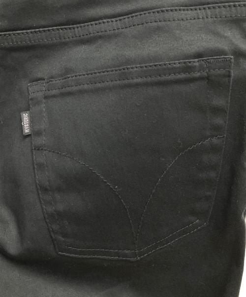 Hysteric Glamour（ヒステリックグラマー）Hysteric Glamour (ヒステリックグラマー) ブラックサテンフレアパンツ ブラック サイズ:SIZE 66cm (W26)の古着・服飾アイテム