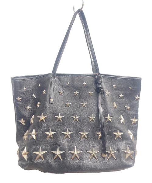 JIMMY CHOO（ジミーチュウ）JIMMY CHOO (ジミーチュウ) SASHA/M トートバッグ ブラックの古着・服飾アイテム