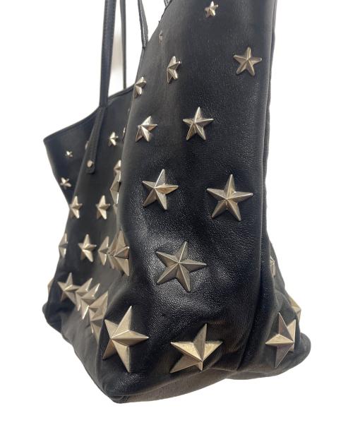 JIMMY CHOO（ジミーチュウ）JIMMY CHOO (ジミーチュウ) SASHA/M トートバッグ ブラックの古着・服飾アイテム
