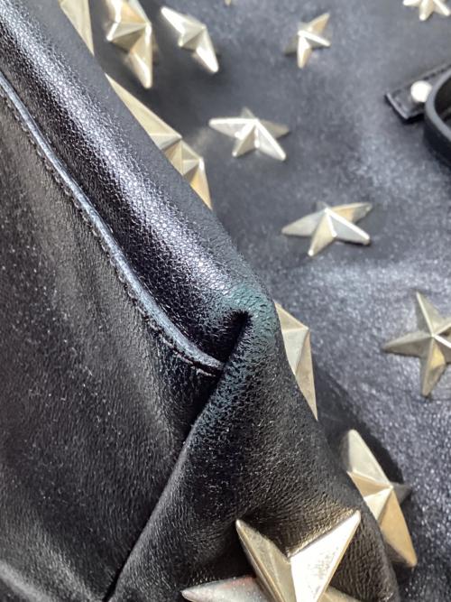 JIMMY CHOO（ジミーチュウ）JIMMY CHOO (ジミーチュウ) SASHA/M トートバッグ ブラックの古着・服飾アイテム