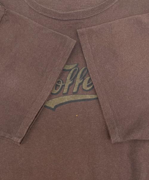 CLOTH&CROSS（クロスアンドクロス）CLOTH&CROSS (クロスアンドクロス) 妄想カフェ　半袖カットソー ブラウン サイズ:-の古着・服飾アイテム