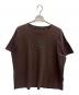 CLOTH&CROSS（クロスアンドクロス）の古着「妄想カフェ　半袖カットソー」｜ブラウン