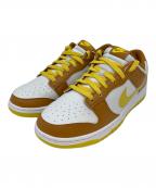 NIKEナイキ）の古着「Dunk Low Retro」｜ホワイト×ブラウン×イエロー