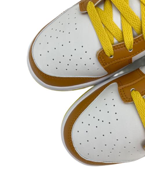 NIKE（ナイキ）NIKE (ナイキ) Dunk Low Retro ホワイト×ブラウン×イエロー サイズ:SIZE 28cm 未使用品の古着・服飾アイテム