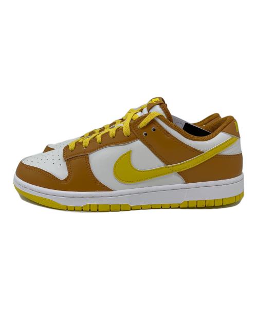 NIKE（ナイキ）NIKE (ナイキ) Dunk Low Retro ホワイト×ブラウン×イエロー サイズ:SIZE 28cm 未使用品の古着・服飾アイテム