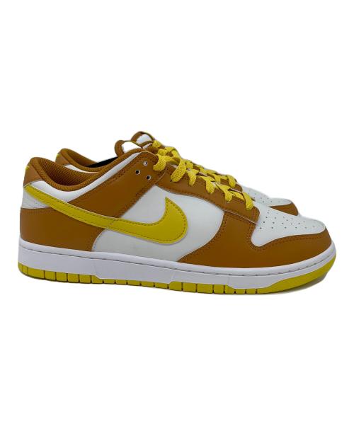 NIKE（ナイキ）NIKE (ナイキ) Dunk Low Retro ホワイト×ブラウン×イエロー サイズ:SIZE 28cm 未使用品の古着・服飾アイテム