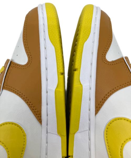 NIKE（ナイキ）NIKE (ナイキ) Dunk Low Retro ホワイト×ブラウン×イエロー サイズ:SIZE 28cm 未使用品の古着・服飾アイテム