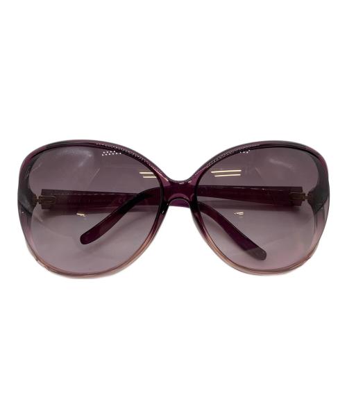 GUCCI（グッチ）GUCCI (グッチ) ラブリーハート サングラス パープル サイズ:62□13-120の古着・服飾アイテム