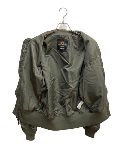 ALPHA INDUSTRIES（アルファインダストリーズ）ALPHA INDUSTRIES (アルファインダストリーズ) MA-1ジャケット カーキ サイズ:SIZE Mの古着・服飾アイテム