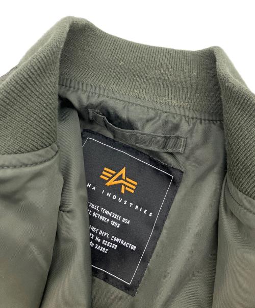 ALPHA INDUSTRIES（アルファインダストリーズ）ALPHA INDUSTRIES (アルファインダストリーズ) MA-1ジャケット カーキ サイズ:SIZE Mの古着・服飾アイテム