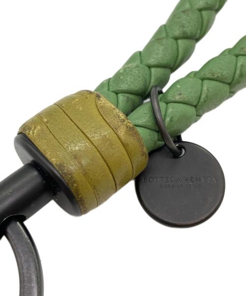 BOTTEGA VENETA（ボッテガベネタ）BOTTEGA VENETA (ボッテガベネタ) キーリング 黄緑の古着・服飾アイテム