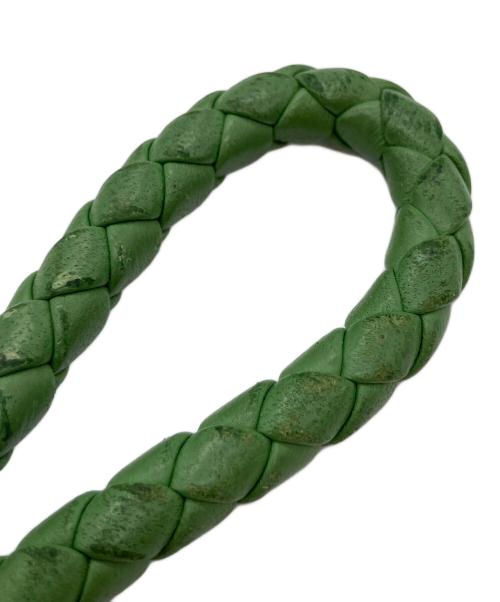 BOTTEGA VENETA（ボッテガベネタ）BOTTEGA VENETA (ボッテガベネタ) キーリング 黄緑の古着・服飾アイテム