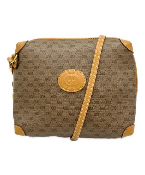 GUCCI（グッチ）GUCCI (グッチ) マイクロGG ショルダーバッグ ブラウンの古着・服飾アイテム