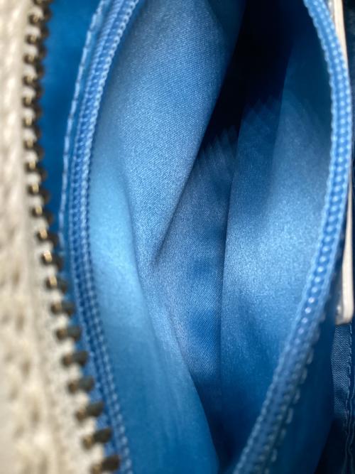 COACH（コーチ）COACH (コーチ) ヘリテージ ストライプ スモール ドームド サッチェル ハンドバッグ ブラック×ホワイトの古着・服飾アイテム