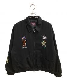 TOWN CRAFT PREP（タウンクラフトプレップ）の古着「Embroidery Souvenir Jacket 中綿ジャケット」｜ブラック