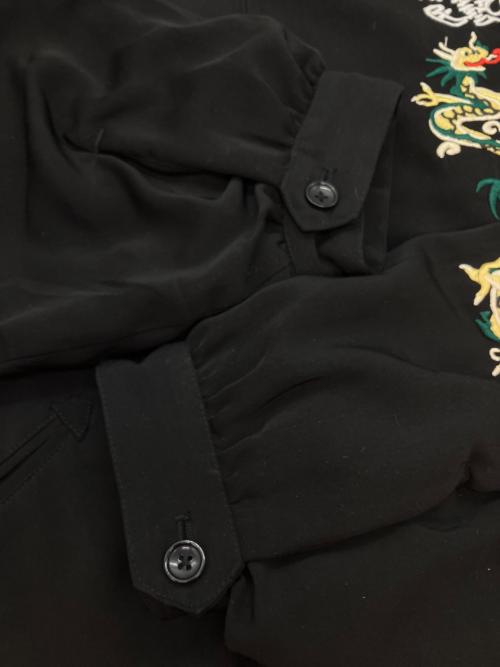 TOWN CRAFT PREP（タウンクラフトプレップ）TOWN CRAFT PREP (タウンクラフトプレップ) Embroidery Souvenir Jacket 中綿ジャケット ブラック サイズ:SIZE Lの古着・服飾アイテム