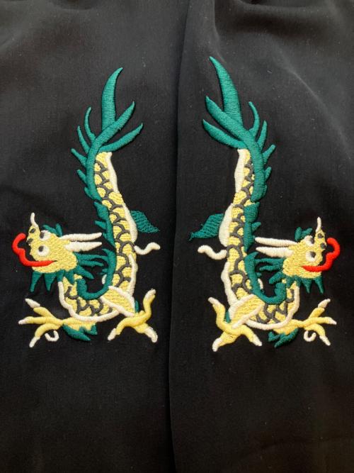 TOWN CRAFT PREP（タウンクラフトプレップ）TOWN CRAFT PREP (タウンクラフトプレップ) Embroidery Souvenir Jacket 中綿ジャケット ブラック サイズ:SIZE Lの古着・服飾アイテム