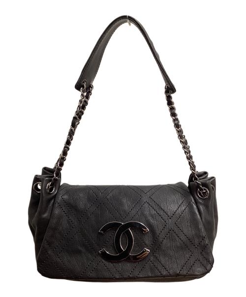 CHANEL（シャネル）CHANEL (シャネル) ココマーク ダイヤステッチチェーンショルダーバッグ ブラックの古着・服飾アイテム