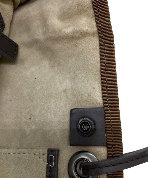 ANYA HINDMARCH（アニヤ・ハインドマーチ）ANYA HINDMARCH (アニヤ・ハインドマーチ) プリントトートバッグ ブラウンの古着・服飾アイテム