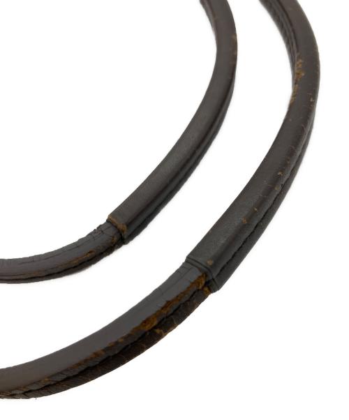 ANYA HINDMARCH（アニヤ・ハインドマーチ）ANYA HINDMARCH (アニヤ・ハインドマーチ) プリントトートバッグ ブラウンの古着・服飾アイテム