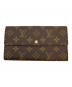LOUIS VUITTON（ルイ ヴィトン）の古着「モノグラム　長財布」｜ブラウン