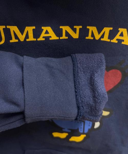 HUMAN MADE（ヒューマンメイド）HUMAN MADE (ヒューマンメイド) DUCK HOODIE　プルオーバーパーカー ネイビー サイズ:SIZE Sの古着・服飾アイテム