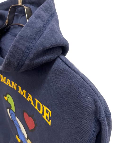 HUMAN MADE（ヒューマンメイド）HUMAN MADE (ヒューマンメイド) DUCK HOODIE　プルオーバーパーカー ネイビー サイズ:SIZE Sの古着・服飾アイテム