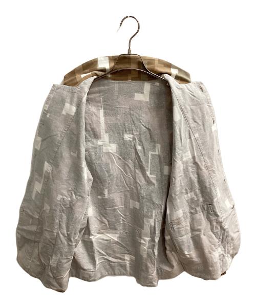 PHINGERIN（フィンガリン）PHINGERIN (フィンガリン) NIGHT SHIRT NEL OVERLAYED SQUARES 長袖シャツ ブラウン サイズ:SIZE Sの古着・服飾アイテム