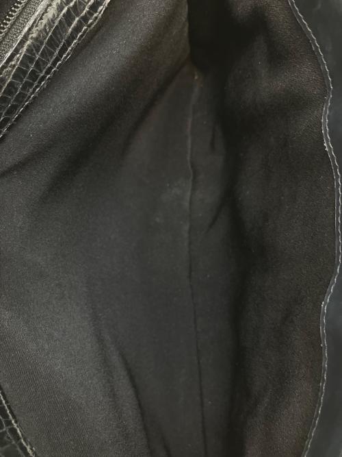 その他ブランド（ソノタブランド）その他ブランド (ソノタブランド) クロコダイルレザー ハンドバッグ ブラックの古着・服飾アイテム