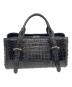 その他ブランド (ソノタブランド) クロコダイルレザー ハンドバッグ ブラック：10000円