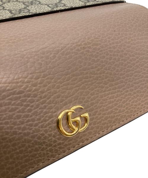 GUCCI（グッチ）GUCCI (グッチ) ダブルG バイカラー コンチネンタルウォレットの古着・服飾アイテム