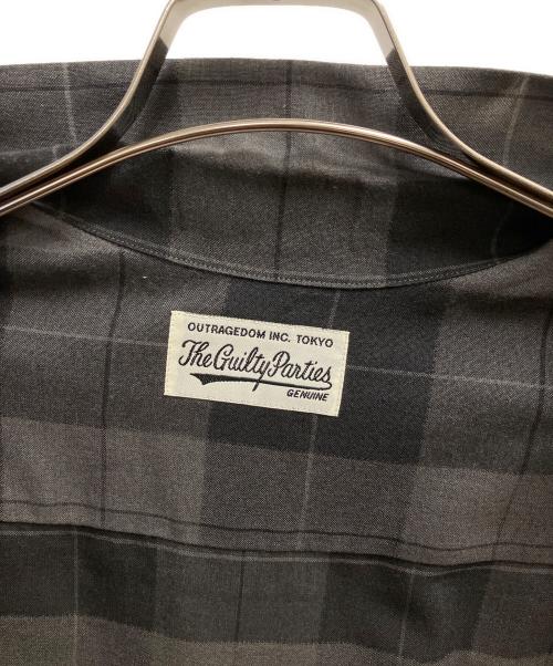 WACKO MARIA（ワコマリア）WACKO MARIA (ワコマリア) オンブレチェックオープンカラーシャツ ブラック×グレー サイズ:SIZE Lの古着・服飾アイテム