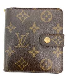 LOUIS VUITTON（ルイ ヴィトン）の古着「モノグラム　コンパクトジップ」｜ブラウン