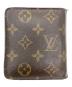 LOUIS VUITTON (ルイ ヴィトン) モノグラム　コンパクトジップ ブラウン：12000円